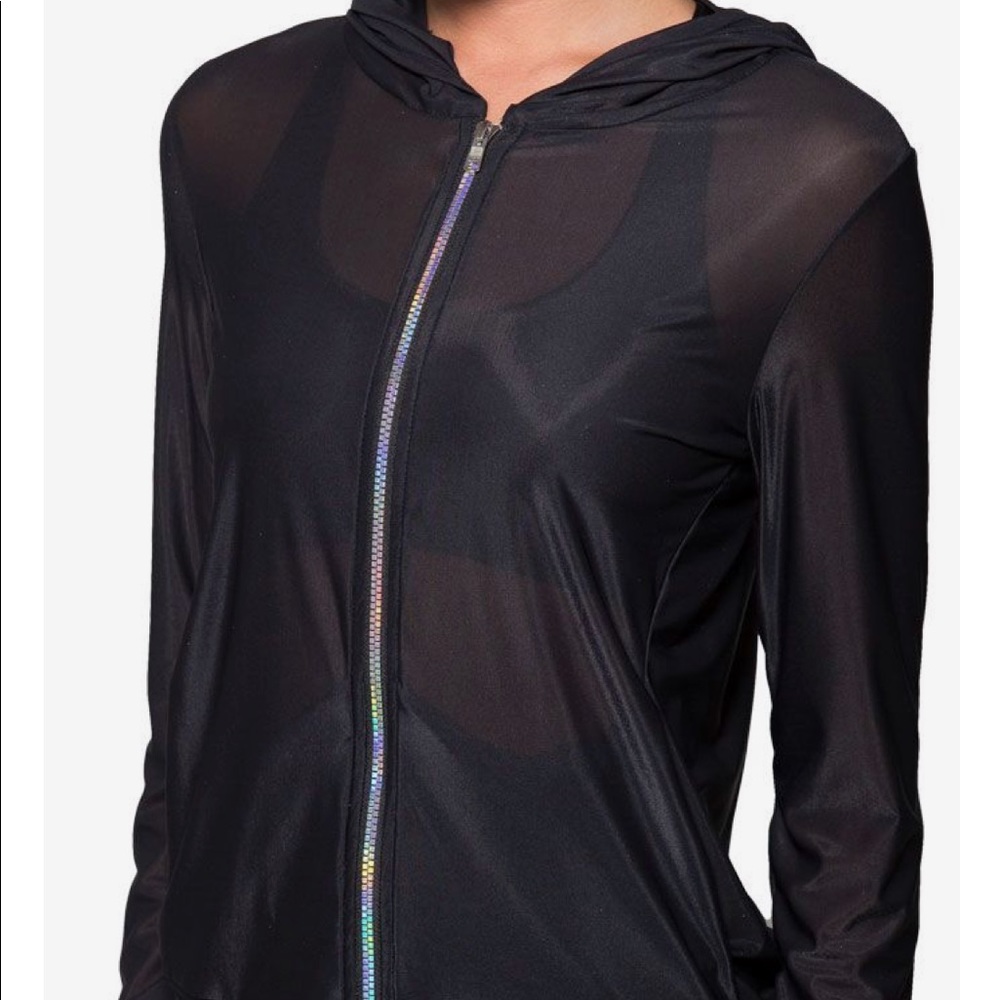 BlackMilk sheer hoodie